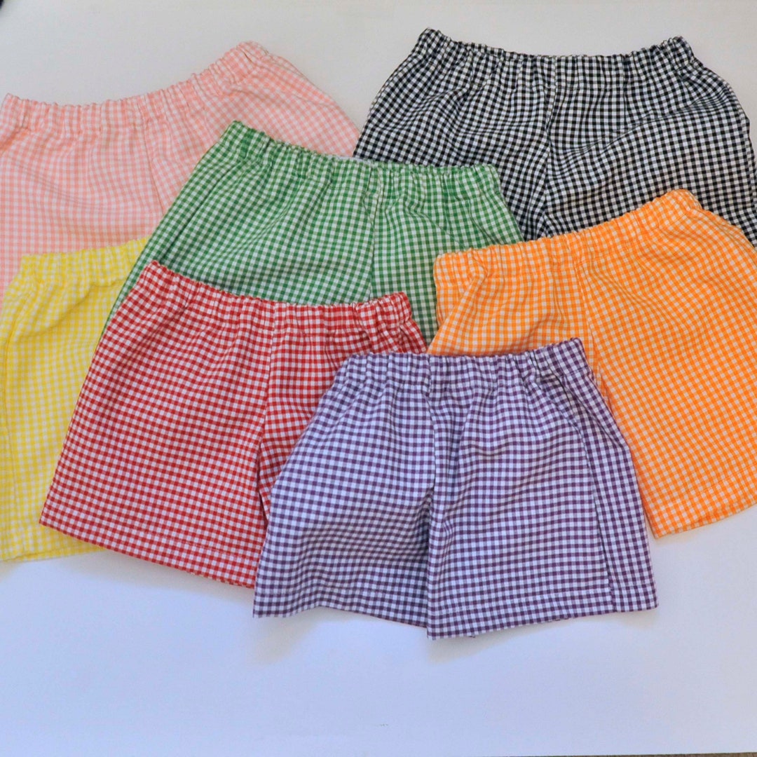 Kids Gingham Shorts, Baby and Toddler Checked Shorts or Pants, Many