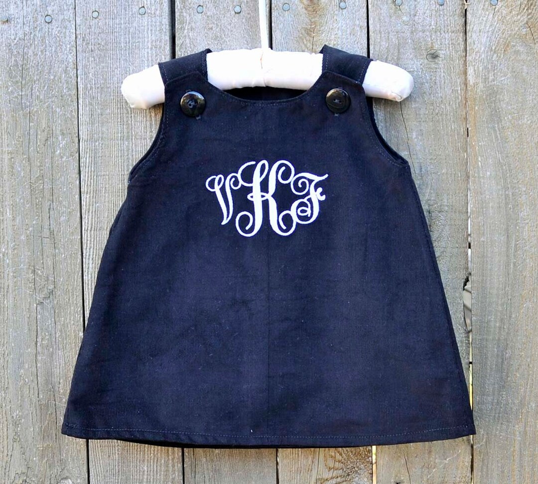 Baby & Toddler Girl Corduroy Overall Dress – Sleeveless Jumper With Pockets, Snap Closure, 6m-3Y