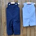 Navy Jon Jon or dress, Light Blue romper, longalls shortall, many colors, can be monogrammed with add on... size 3m,6m,9m,12m,18m,2t,3t 