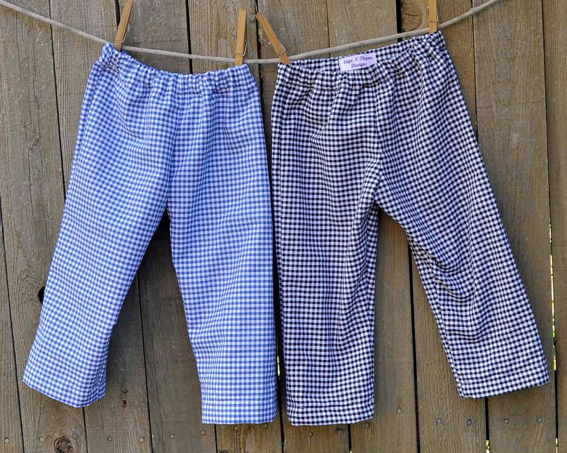 Light Blue Gingham Shorts Baby Boy Gingham Shorts Toddler Etsy