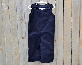 Black Corduroy Longalls, soft winter corduroy dress or jon jon shortall or longall in many colors, can be monogrammed with add on