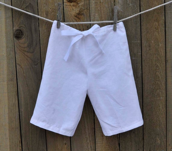 Boys White Linen Drawstring Pants in many colors, Great for Beach Weddings, Photos, Graduations...3m,6m,9m,12m,18m,2t,3t,4t,5yrs and up