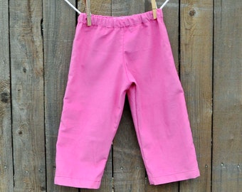 Baby girl Pink Corduroy Pant, Sibling matching outfits great for fall and winter Christmas, Thanksgiving pinwale cord pants