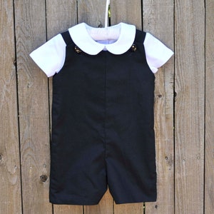 Boy&#39;s Black Romper or girls dress, many colors outfit for brother sister jon jon shortall longall jumper ,shirt or monogram with add on