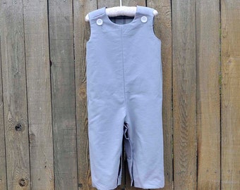 Grey Longalls...Great for Weddings,Photos...can be monogrammed with add on...3m,6m,9m,12m,18m,3t,3t,4t