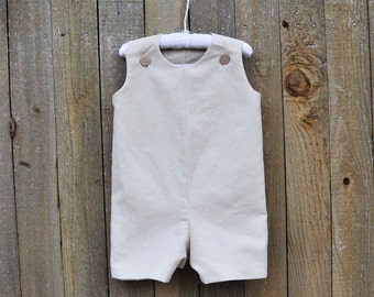 Natural Linen Jon Jon, Romper, shortalls, longalls...Beach Photos, Weddings, 3m,6m,9m,12m,18m,2t,3t,4T