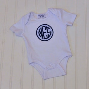 Baby Monogrammed outfit personalized seersucker shirt with optional shorts or pants, many outfit options 3m,6m,9m,12m,18m,2t,3t,4t, 5,6