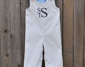 Ivory or White Corduroy Longalls, Winter Baptism dress or romper, can be monogrammed with add on listing...3m,6m,9m,12m,18m,2t,3t