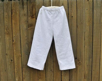 White Linen Pants, many colors, Great for Beach Weddings, Photos, Graduations...3m,6m,9m,12m,18m,2t,3t,4t,5,6,7,8,10,12