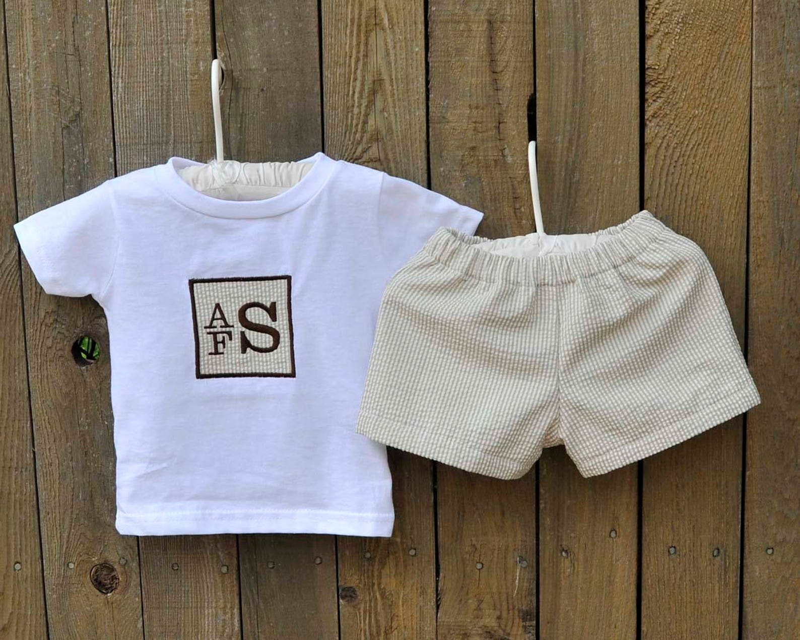 Yellow Gingham Shorts Set
