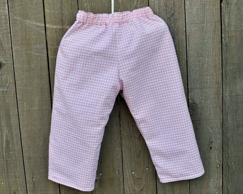 Orange Gingham Pants or Shorts Many Colors Checked Plaid for - Etsy