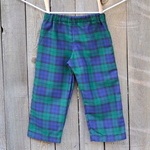 Red Christmas pants, lightweight red and ivory plaid shorts for boys and girls, tartan Thanksgiving clothes 3m,6m,9m,12m,18m,2t,3t,4t,5,6,7 Bild 2