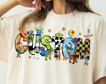 Custom Name Kids Toddler Toy Story T-shirt, Custom Birthday Boy Girl Dad Mom Tee, Family Toy Story Matching Birthday Shirt, Disneyland Shirt