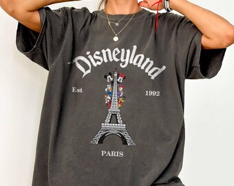 Vintage Disneyland Paris Shirt, Disneyland Est 1992 Shirt, Disney Mickey And Friends Shirt, Disneyland Paris Vacation Tee, Disney Girl Trip