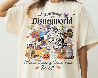 Camiseta retro de Halloween de Disneyworld, Camiseta de la fiesta de Halloween de Mickey (2026), Camiseta familiar de Halloween de Disney, Camiseta de la Mansión Embrujada