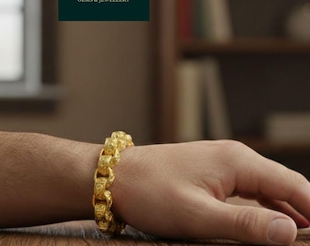 Handmade Solid Gold Cuban Link Bracelet | ARTH Jewellers