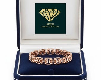 Solid Gold Cuban Chain Bracelet | Handmade 9K-22K Gold by ARTH