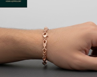 Handmade Solid Gold Cuban Link Bracelet – 9K-22K Gold