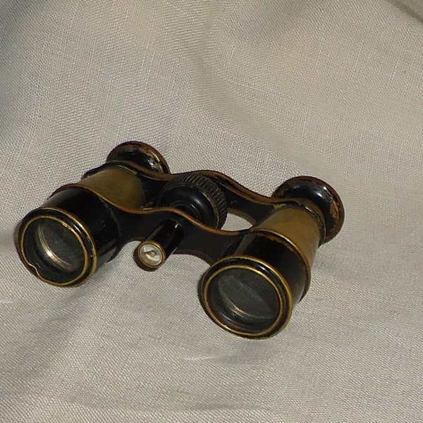 Vintage Pocket Sized Opera/Field Glasses with Inbuilt Compass