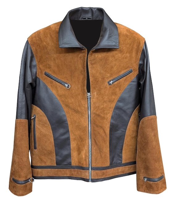 Handmade Al Green Let's Stay Together Vintage Brown Suede Leather