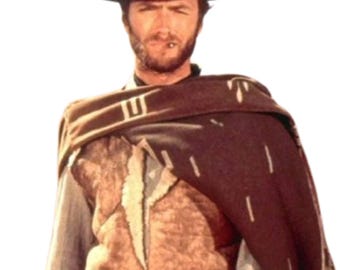Handgemaakt A Fistful of Dollars leren Clint Eastwood-vest