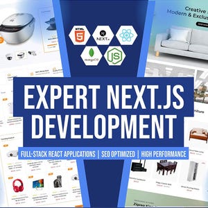 Build powerful, scalable, and SEO-optimized web applications with Next.js for high-performance websites.