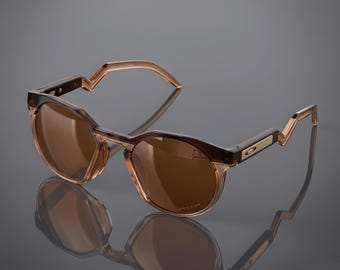 Neu* Oakley HSTN Prizm Sonnenbrillen - 009242-07 Braun Verlaufsrahmen Braune Linse
