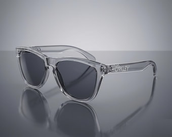 New* Oakley Frogskins Sunglasses - Smoke Grey Frame Grey Lens 009245
