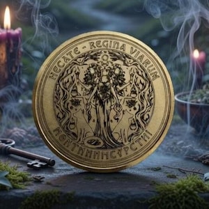 Hekate, griechische Göttin der griechischen Mythologie, Mini-Altar, Hexen-Tarot-Altaranhänger, Hexendekorgeschenke, Taschenaltar mit Hekate, Hexereidekor