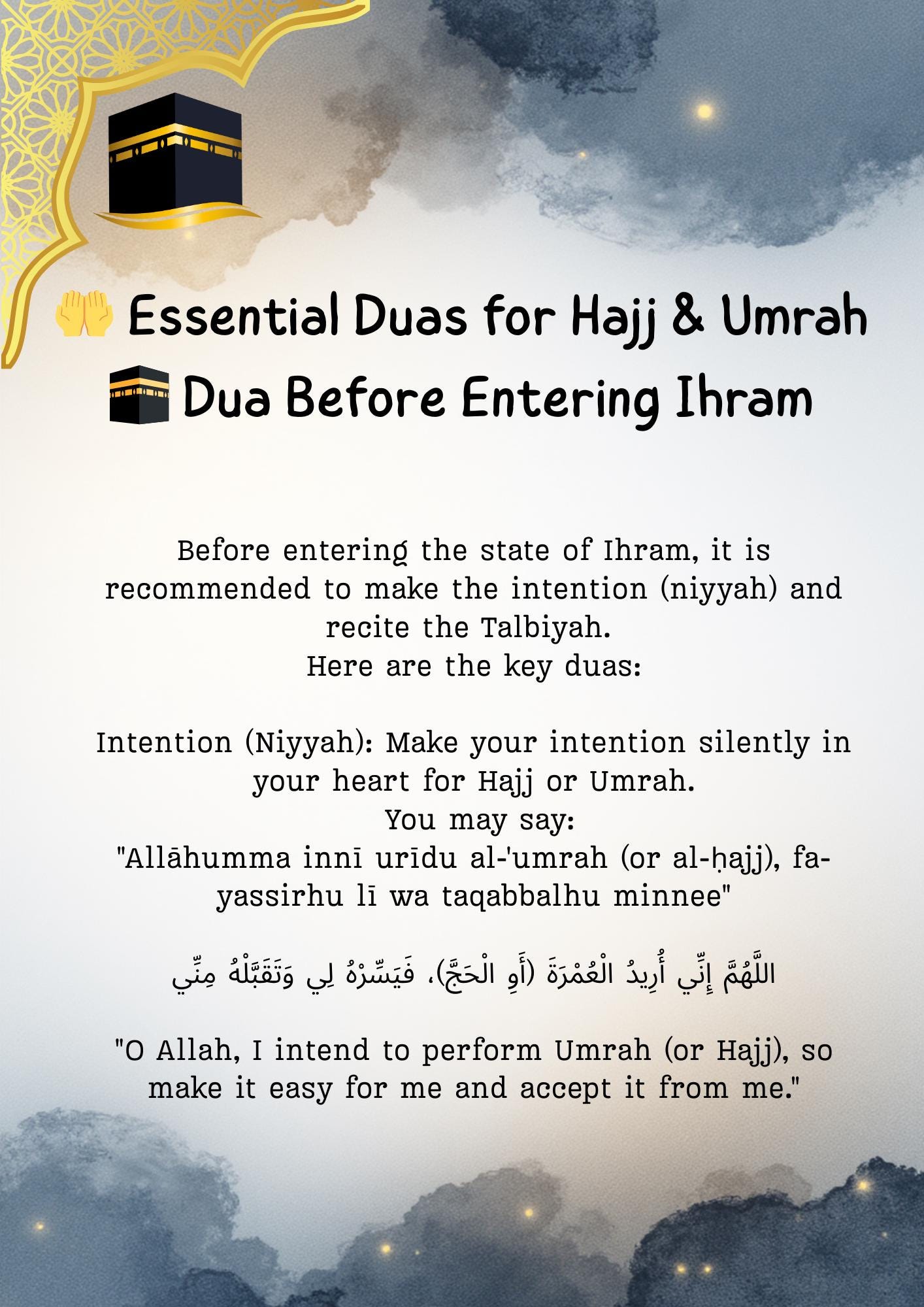 Hajj Umrah Checklist Planner Printable Islamic Travel Planner Muslim ...