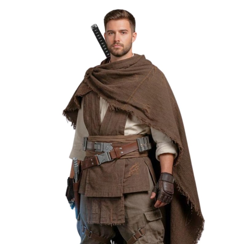 Star Wars Jedi Survivor Warrior Outfit | Hooded Jedi Cosplay Costume
