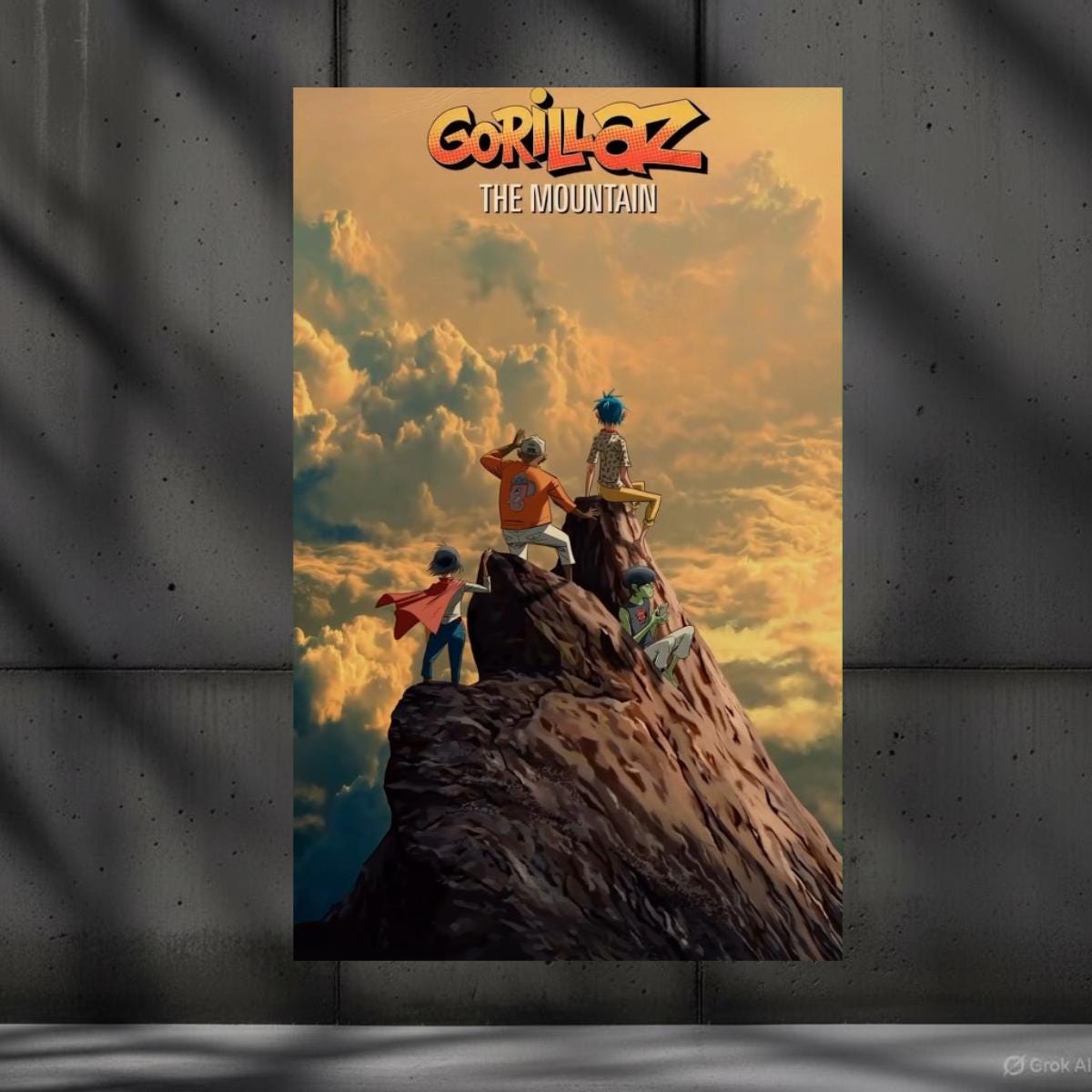 ミュージシャン Gorillaz The Mountain Poster GORILLAZ The Mountain - The Album Poster Print