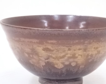 Ciotola da tè giapponese d'epoca di "Nakayama Genshin" con scatola di legno firmata