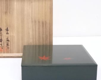アンティーク 弁当箱 漆塗り 木製 日本製 工芸品 1800 年代 江戸時代