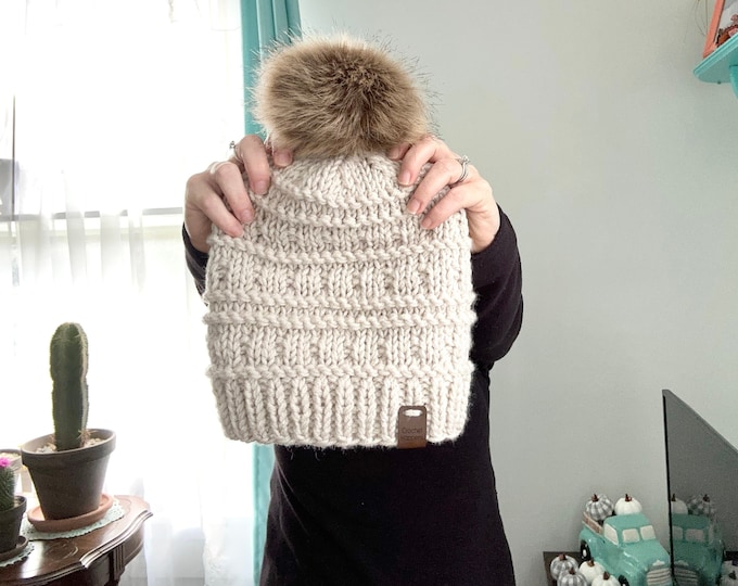 Women’s Winter Hat, Chunky Knit Hat