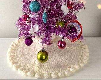 Mini Ivory Christmas Tree Skirt