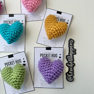 Pocket Hug, Crocheted Heart, Small Gift image 5