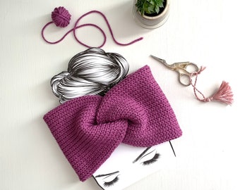 Double Layer Knit Ear Warmer
