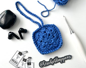 Crochet Earbud Holder, Earbud Case, Small Pouch