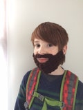 Crocheted Lumberjack Beard: Funny Costume Gift, Multiple Colors