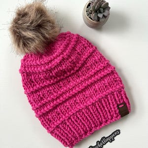 Women’s Winter Hat, Chunky Knit Hat