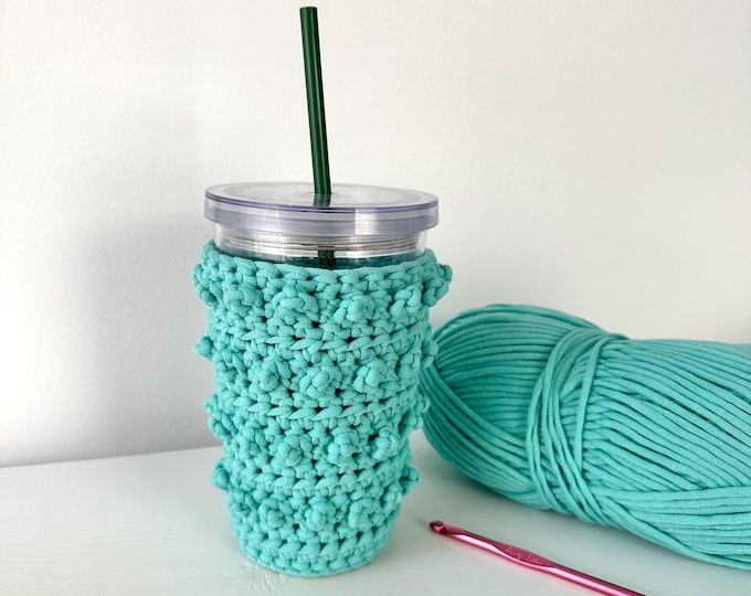 Iced Coffee Cup Cozy, Cold Drink Cozy