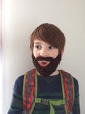 Crocheted Lumberjack Beard: Funny Costume, Acrylic Yarn