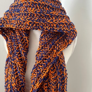 Hooded Pocket Scarf, Crocheted Scarf image 3