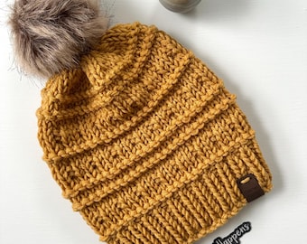 Women’s Winter Hat, Chunky Knit Hat