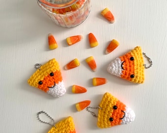 Candy Corn Keychain, Zipper Pull