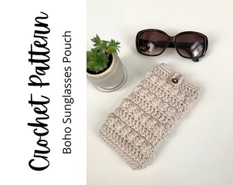 Crocheted Boho Sunglasses Pouch Pattern