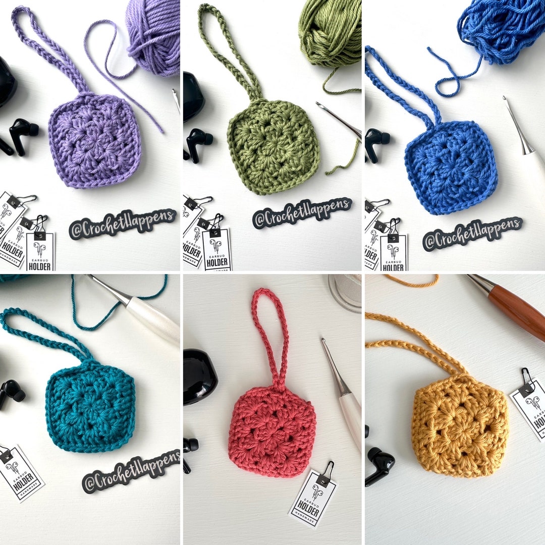 Ear Bud Holder, Crochet Ear Bud Case, Small Pouch, Custom Color Etsy