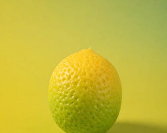 Squishy citronné qui change de couleur - parfumé au citron, doux et croquant, levant