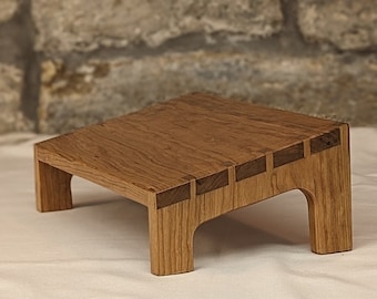 Cherry Dovetailed Nursing Stool | Under-Desk Foot Rest